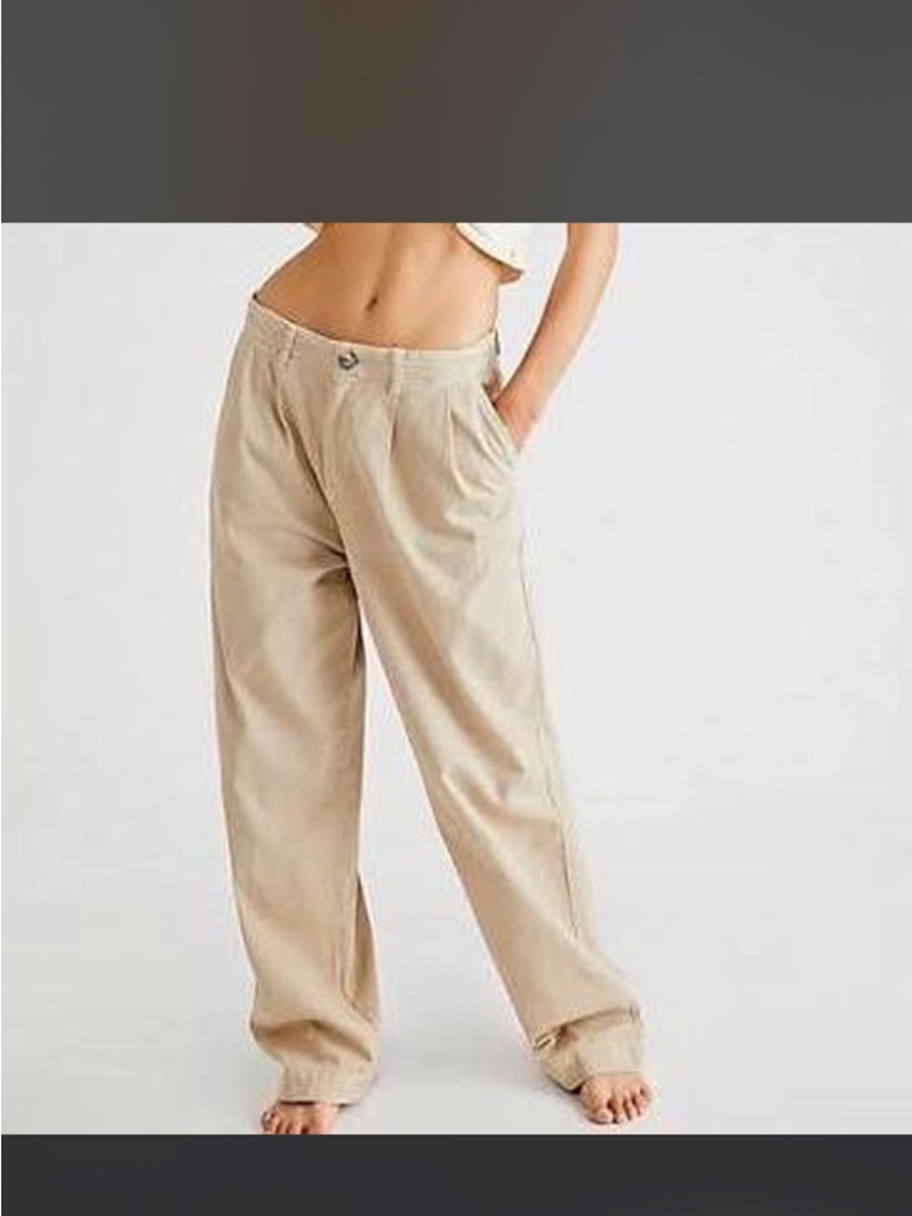 Women's Relaxed Fit chino Pants in Tan NWOT